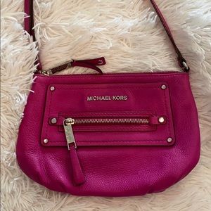 Michael Kors Fuchsia Cross Body Purse